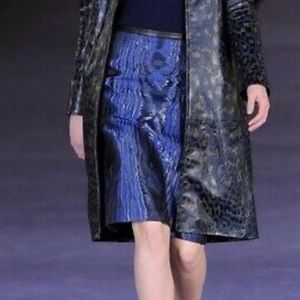 Christopher Kane Moiré Pencil Skirt